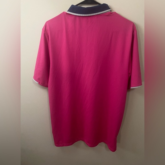 Adidas Men's Pink Polo Shirt Size Medium.in excellent condition - Picture 5 of 10